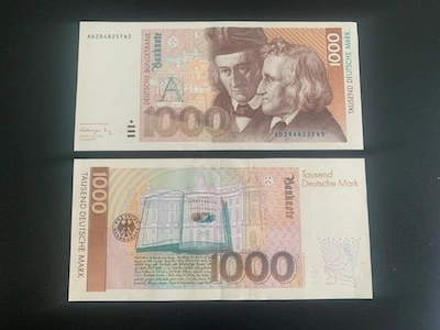 Goldankauf Osnabrück - 1000-D-Mark-Scheine